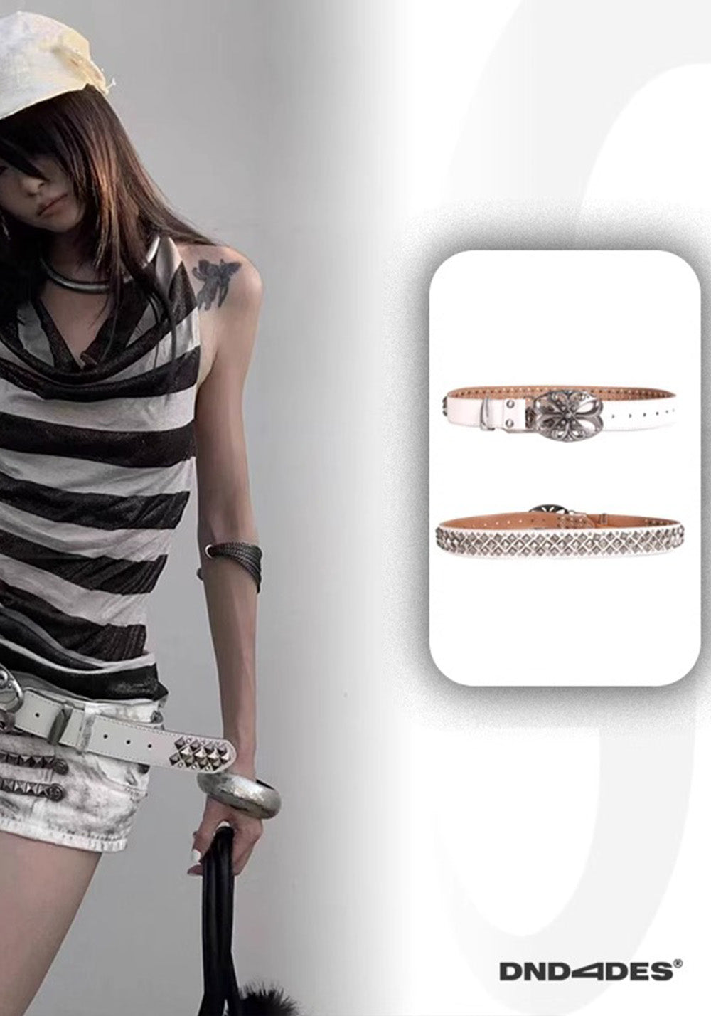 DND4DES丨Rhinestone Buckle Belt - PSYLOS 1, DND4DES丨Rhinestone Buckle Belt, Belt, DND4DES•JAPAN, PSYLOS 1
